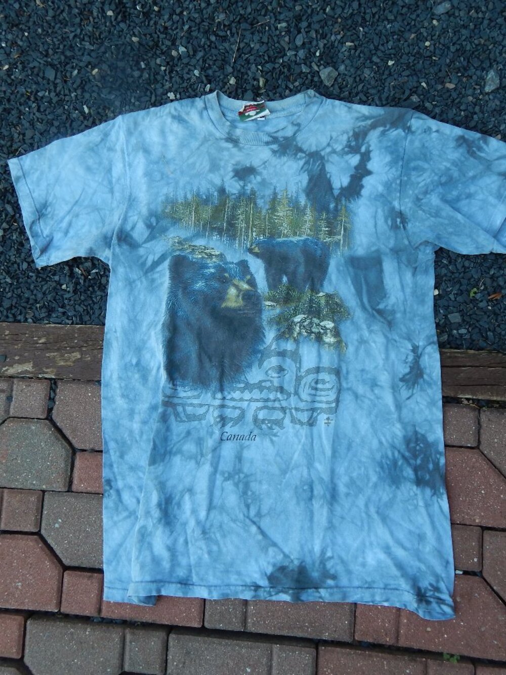 Vintage Canada Quality Goods Nature Black Bear T Shirt Size Large